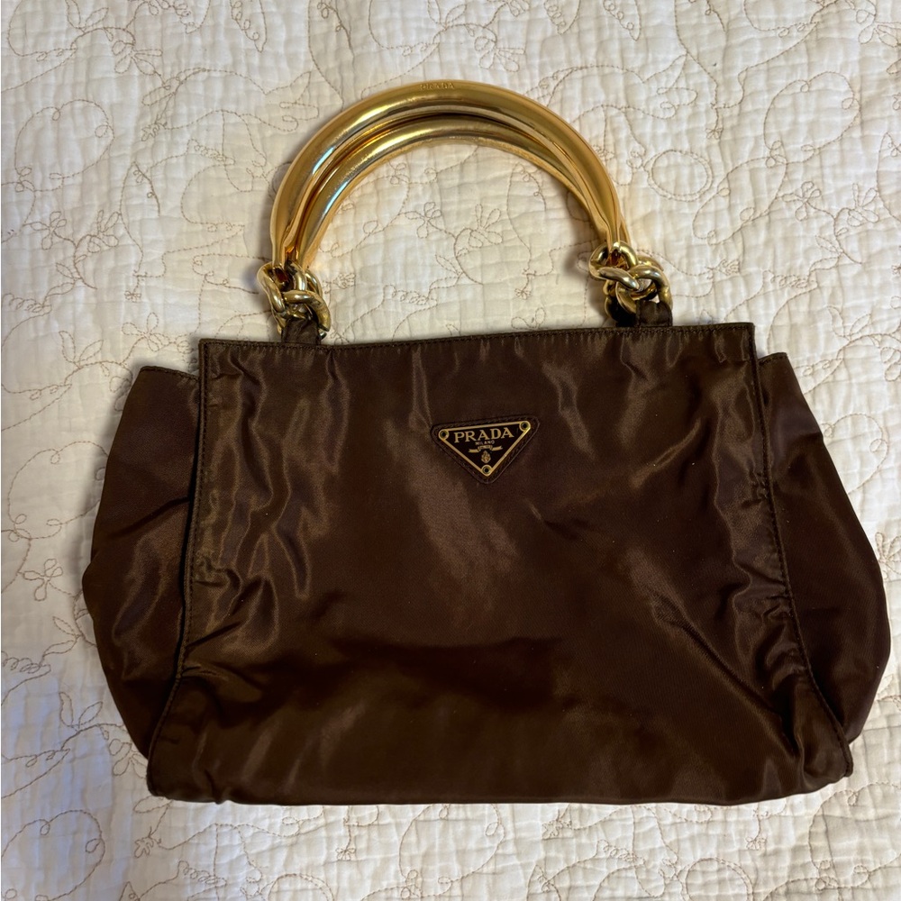 Authentic Vintage Prada Tessuto Nylon Tote Handbag